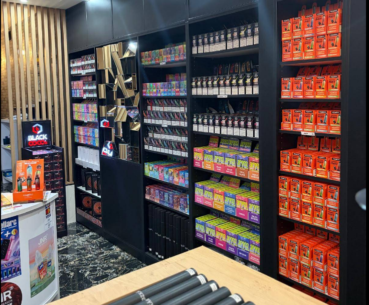 Rayonnage vape NS SHOP