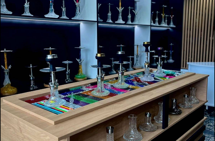 Table centrale produits chicha NS SHOP